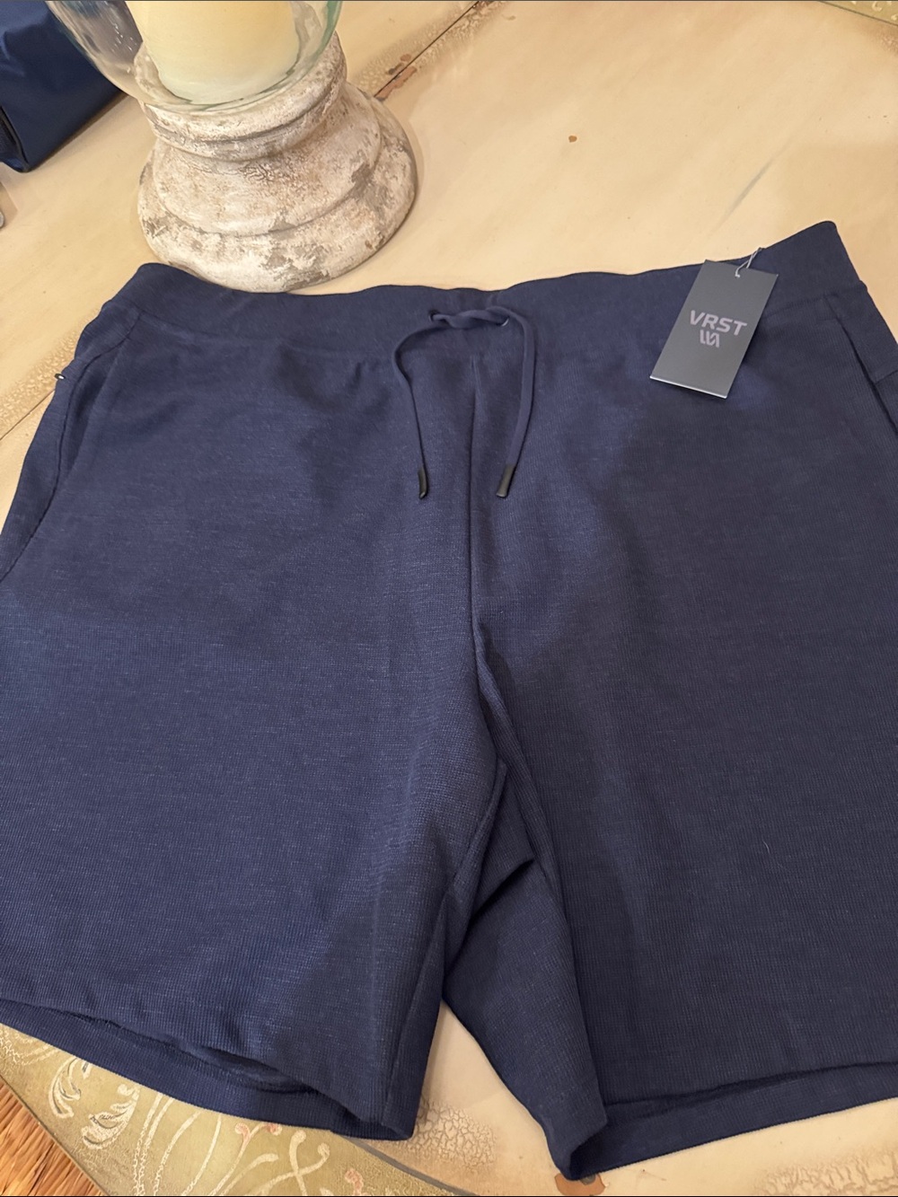 VRST Navy Performance Hybrid Shorts for Men